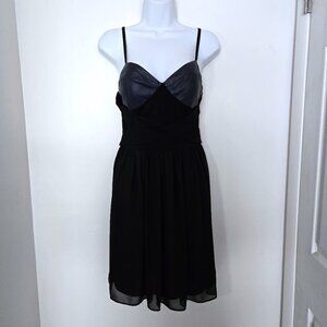 Tamar Criss Cross Chiffon Mini Dress